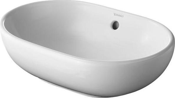 Produktbild Duravit Aufsatzbecken FOSTER m ÜL ohne Hahnlochbank 495x350mm weiss (Aufsatzspülbecken, 35 cm, 49.50 cm)