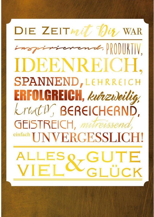 Image du produit ABC Carte Giganto Farewell (1 pcs)