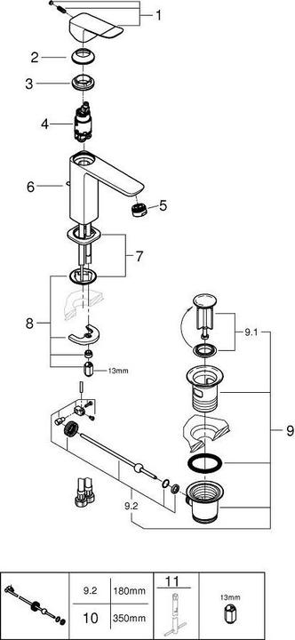 Produktbild Grohe Rubinetto Miscelatore Lavabo