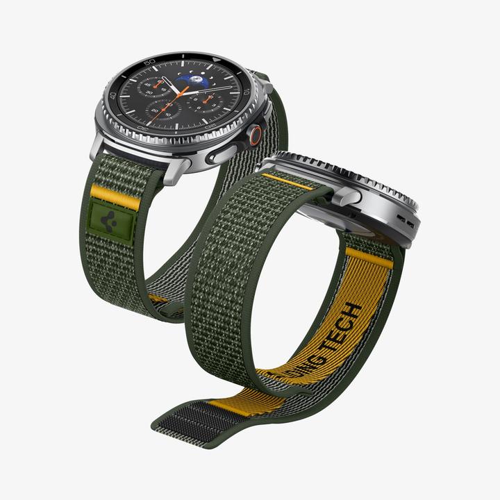 Produktbild Spigen - Athlex Air - Samsung Galaxy Watch8 40mm - Active Green (40 mm, 44 mm, 46 mm, Fabric, TPU)
