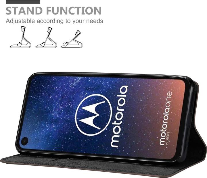 Productafbeelding Cadorabo Boek Onzichtbare Magneethoes (Motorola One Vision)