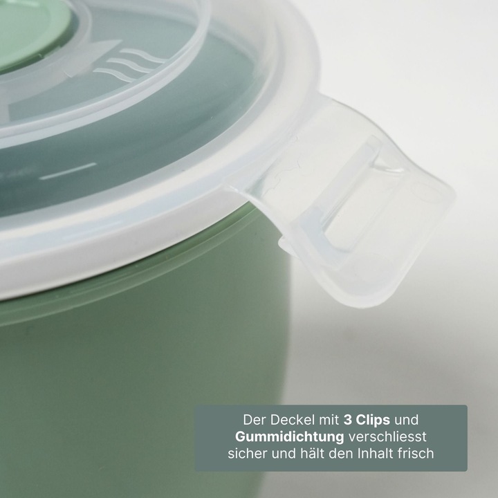 Produktbild Hobby Mikrowellen-Tasse mit Henkel Mikrowellen-Becher Lunchbecher Suppen-Mug (620 ml, 1 x)