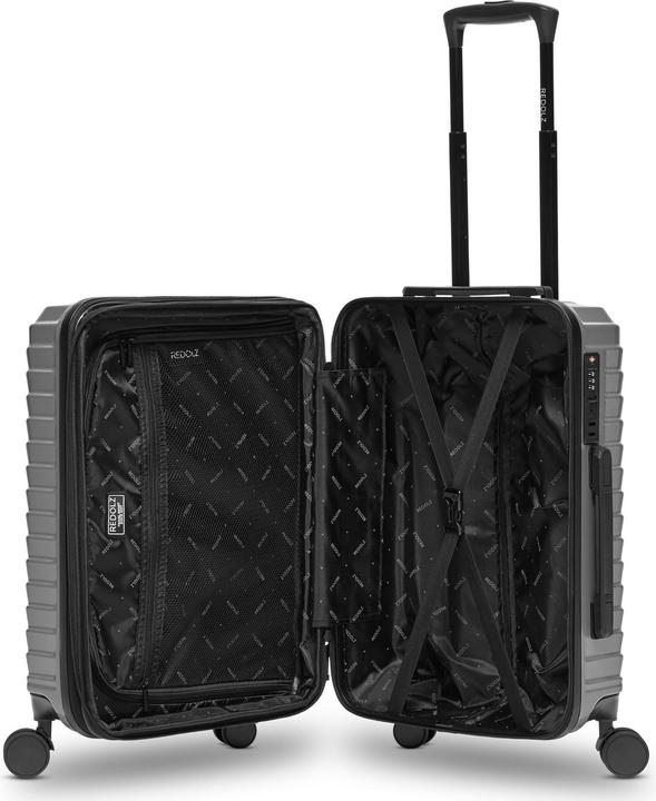 Actual product image Redolz Essentials 18 4 Rollen Kabinentrolley 55 cm mit Dehnfalte (44 l)