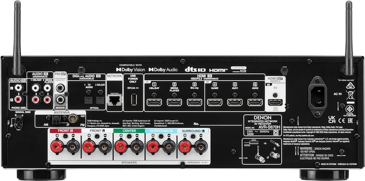 Actual product image Denon AVR S670H (5.1 channels, FM, AM)