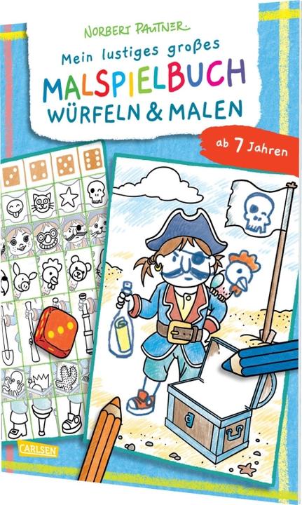 Actual product image Mein lustiges grosses Malspielbuch: Würfeln & Malen (ab 7 Jahren)
