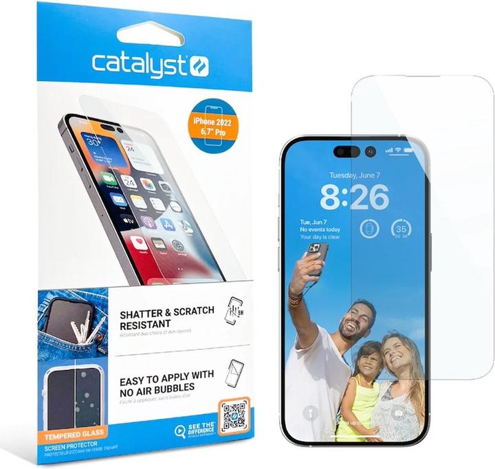 Catalyst Tempered Glass Screen Protector iPhone 14 Pro (CATGLASIPHO14MP) (Apple iPhone 14 Pro)