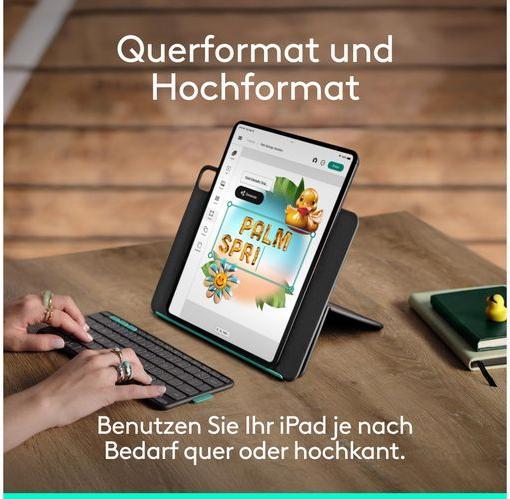 Actual product image Logitech Flip Folio (Swiss, iPad Air 13 2024 (M2), iPad Air 13 2025, iPad Pro 13 2024 (M4), iPad Pro 13 2025)