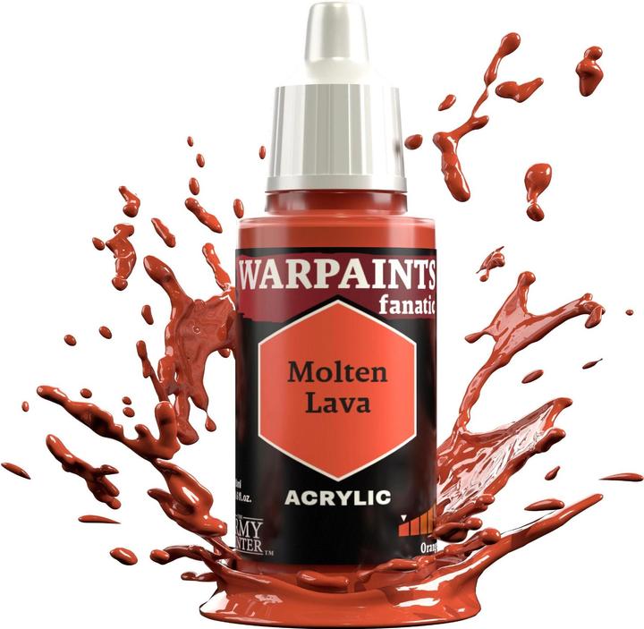 Actual product image The Army Painter Colour Warpaints Fanatic: Molten Lava 18 ml