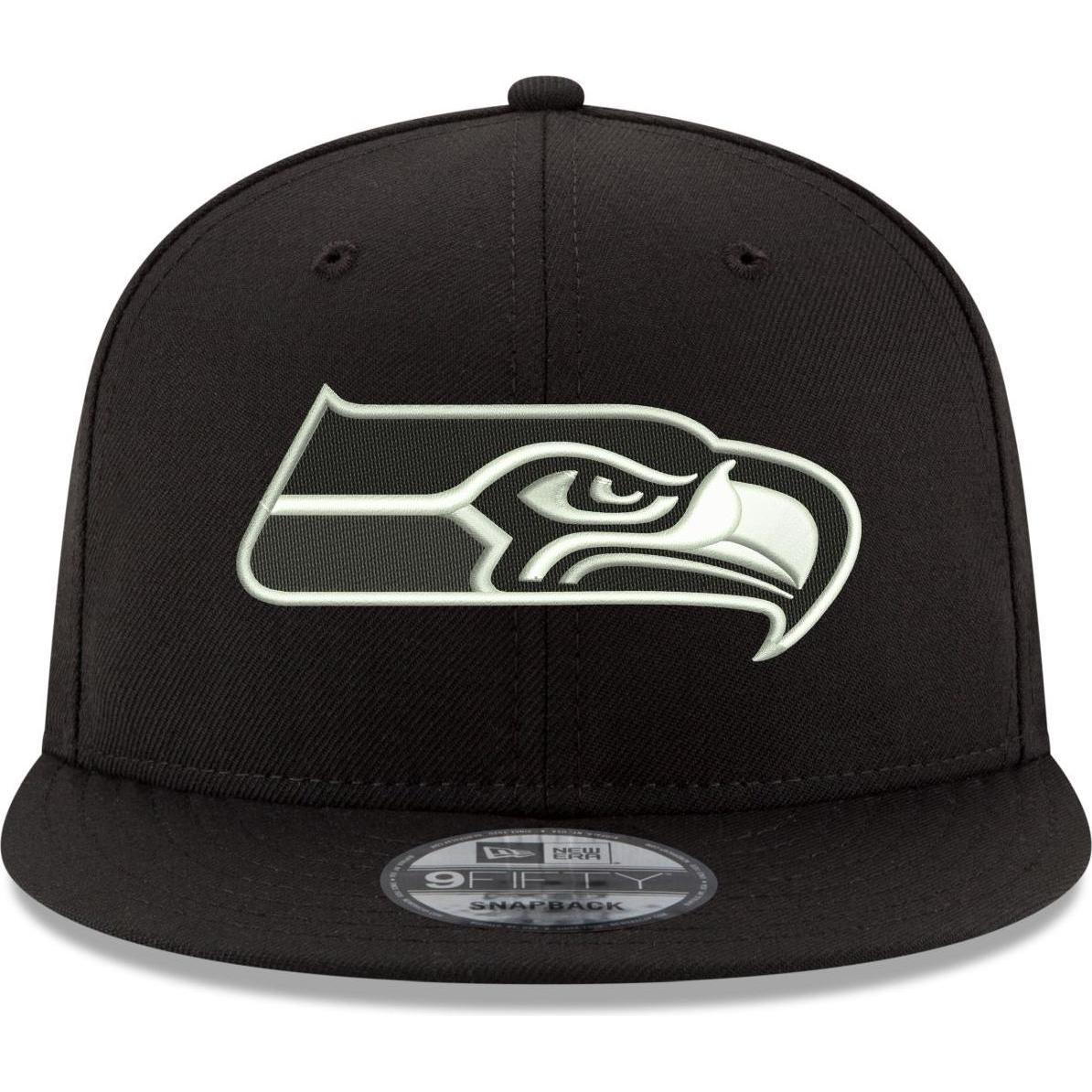 Thumbnail - New Era, Herren, Cap, 9Fifty Snapback Cap - NFL Seattle Seahawks schwarz, Schwarz
