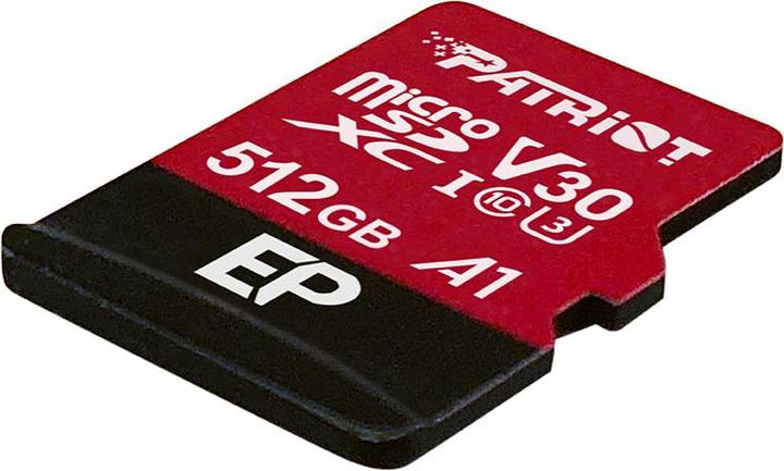 Productafbeelding Patriot EP Pro Micro SDXC 1TB 90/80 MB/s A1 V30 U3 Klasse10 (512 GB, microSDXC, U3, UHS-I)