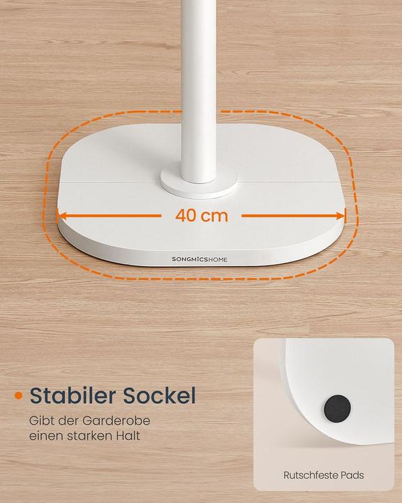 Immagine prodotto Songmics Garderobenständer Baumform mit 8 Haken Schwarz