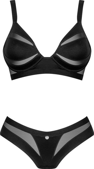 Productafbeelding Obsessive Chique Amoria tweedelige set zwart (M, L)