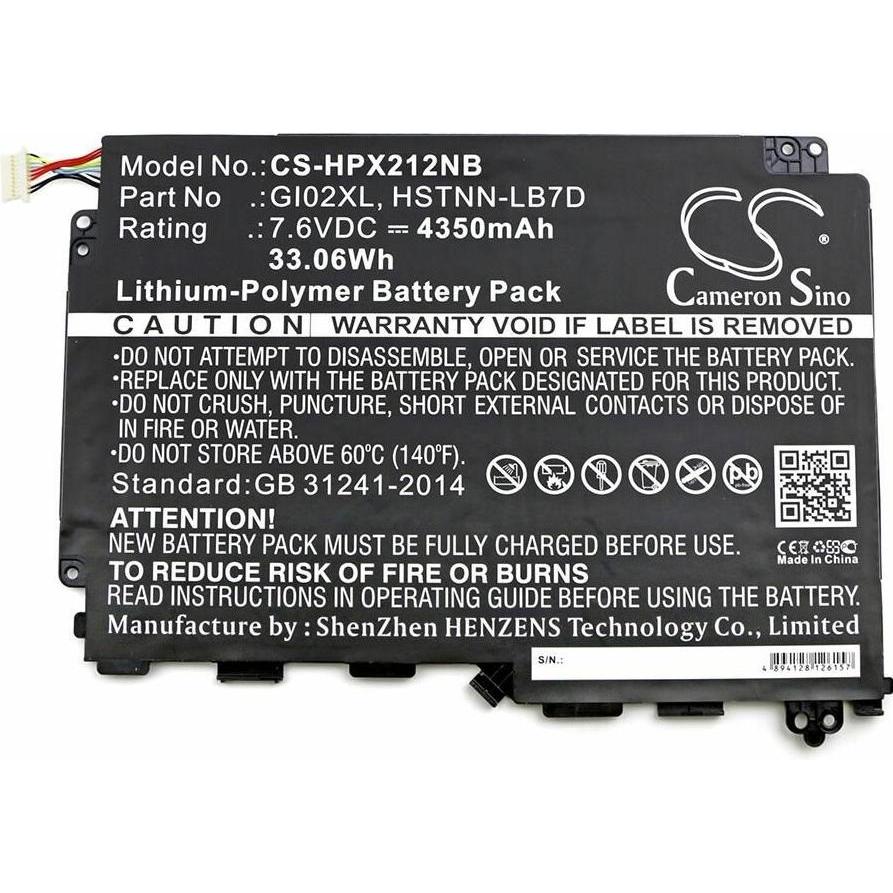 CoreParts Laptop Battery for HP (1 Zellen, 4350 mAh), Notebook Akku, Schwarz