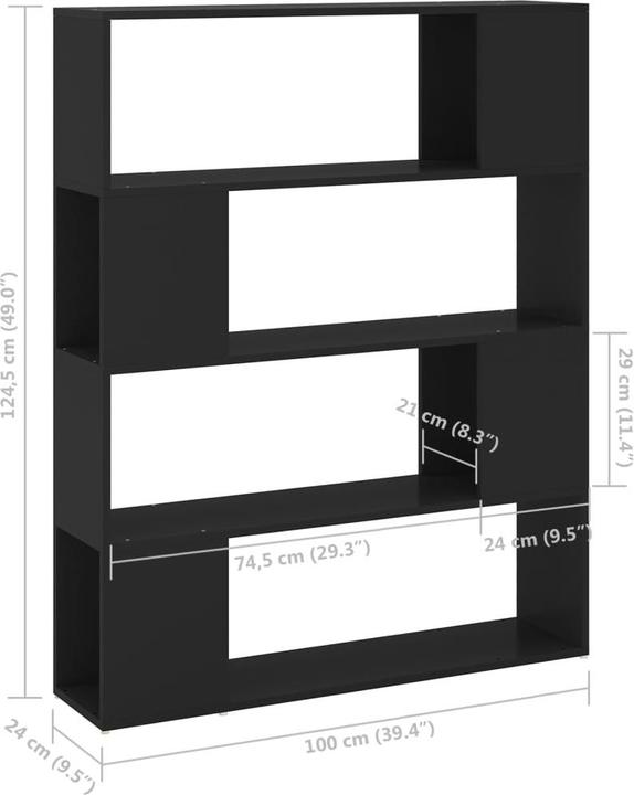 Immagine prodotto vidaXL Bücherschrank (100 x 24 x 124 cm)