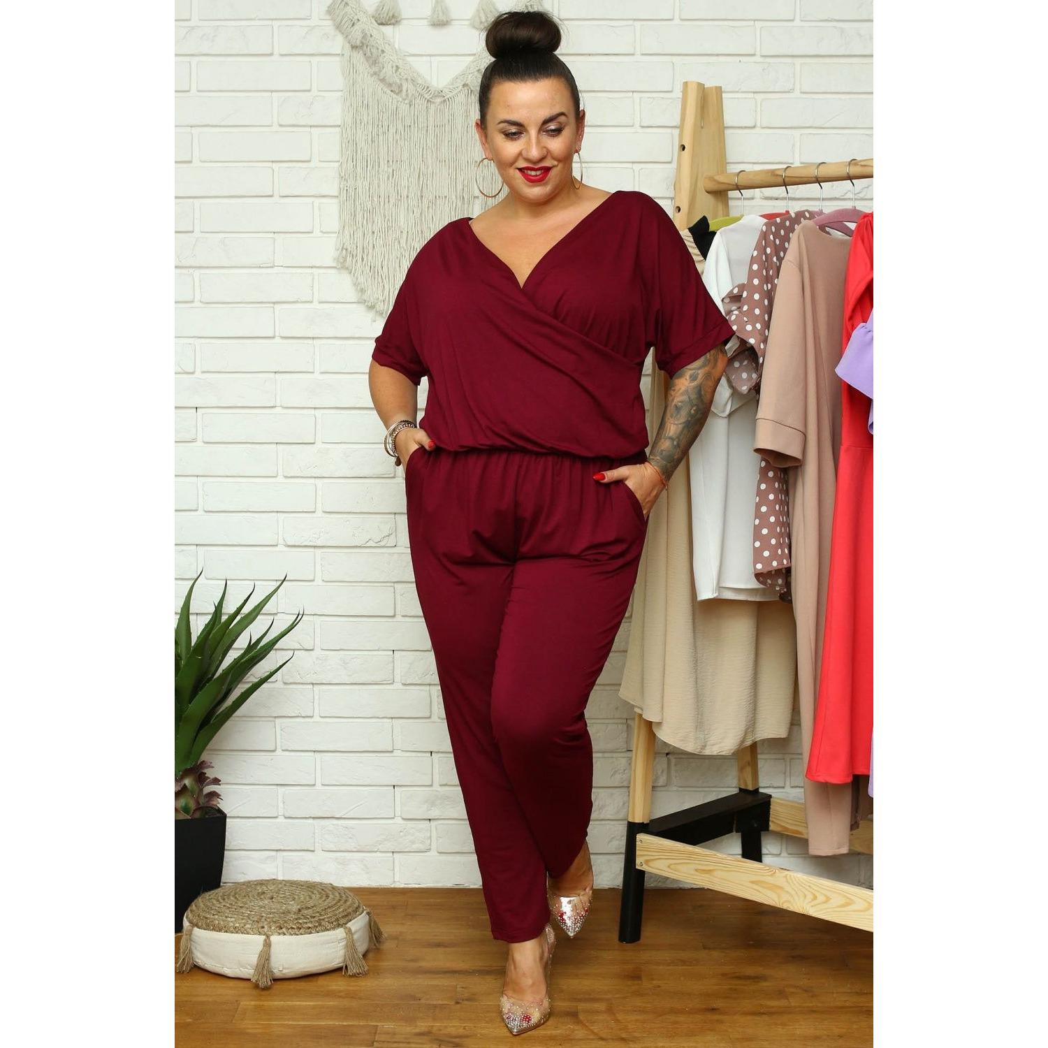 Karko, Damen, Pullover, Overall Grosse model, Rot, (42, 43, 44)