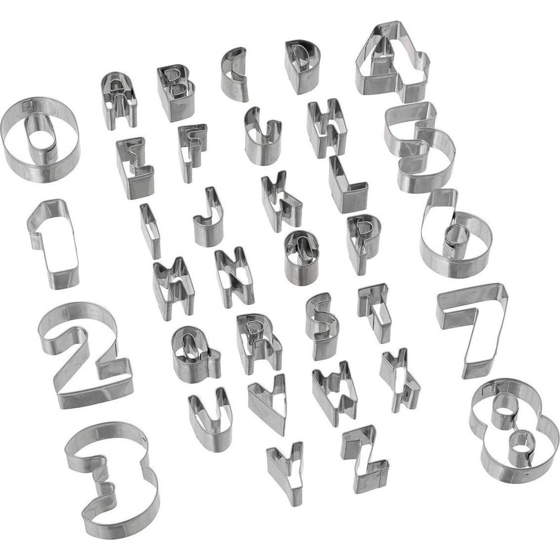 5Five Ausstechformen im 35er-Pack - Zahlen und Buchstaben, Ausstechformen