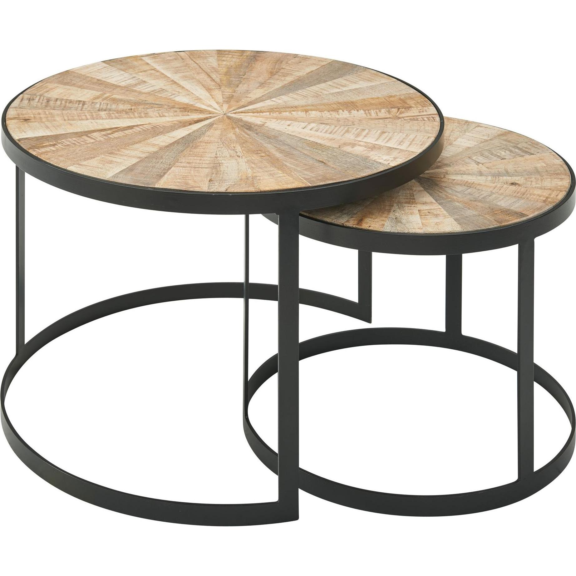 FineBuy, Couchtisch + Beistelltisch, Mina (60 x 60 x 40 cm)