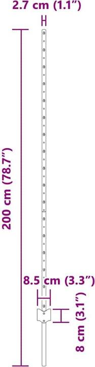 Actual product image vidaXL Gartenpfosten