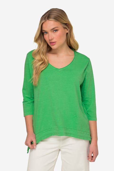 Immagine prodotto Laurasøn T-Shirt, V-Ausschnitt, Halbarm, Saum mit Raffung OEKO-TEX MIG (XL)