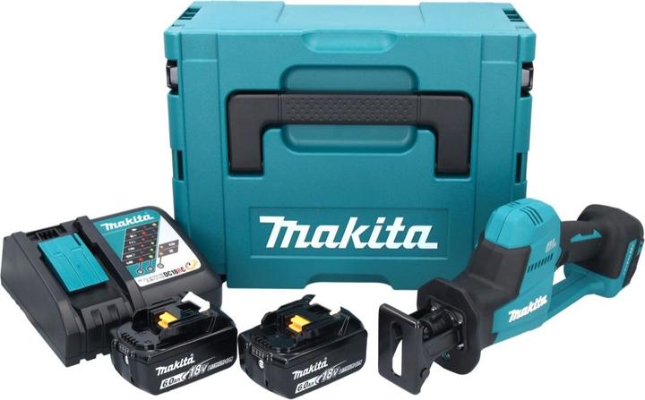 Actual product image Makita DJR 189 RGJ Battery Reciprocating Saw 18 V Brushless + 2x Battery 6,0 Ah + Charger + Mak