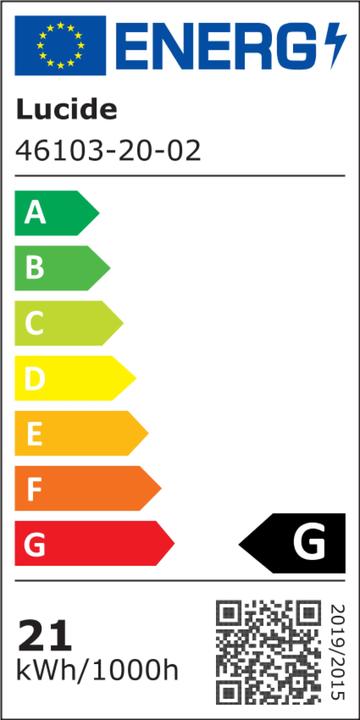 Energy Label Lucide Vidal (1350 lm)