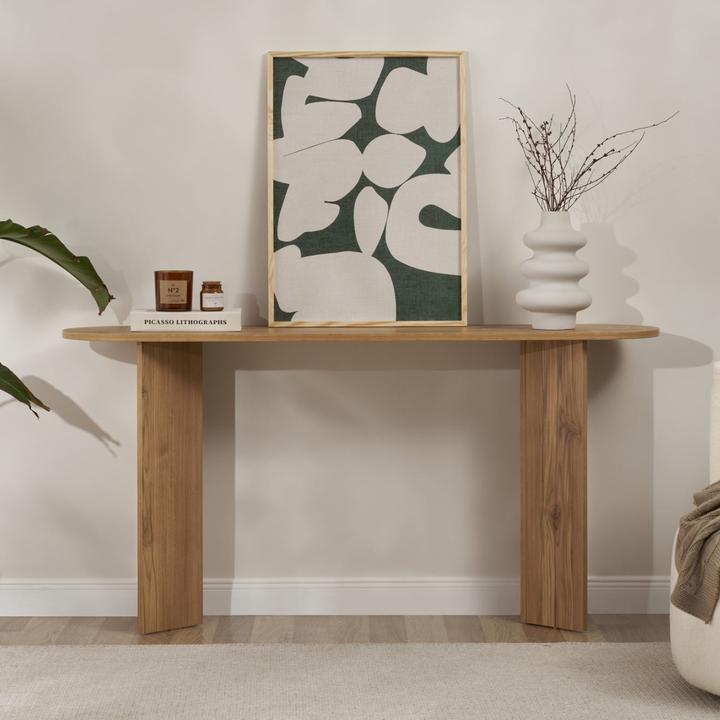 Image du produit CaliCosy Console avec deux pieds L150 cm - SIRA (150 x 35 x 75 cm)