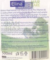 Produktbild Elina Haarwasser 500ml Birken-Haarwasser (500 ml, Flüssiges Shampoo)