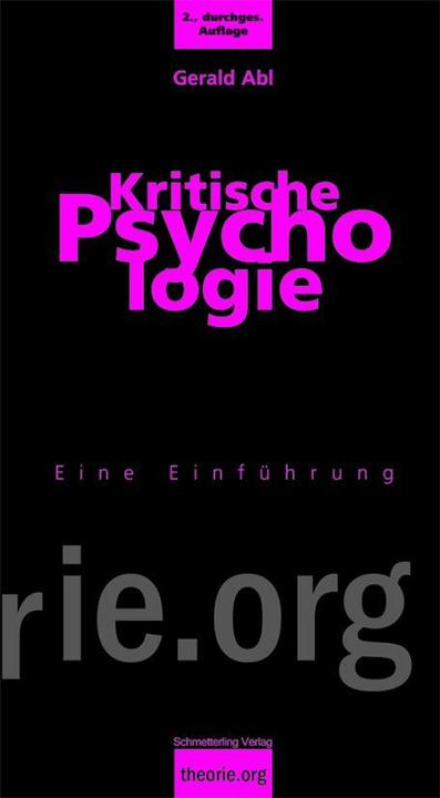 Produktbild Kritische Psychologie (Deutsch, Gerald Abl, 2010)