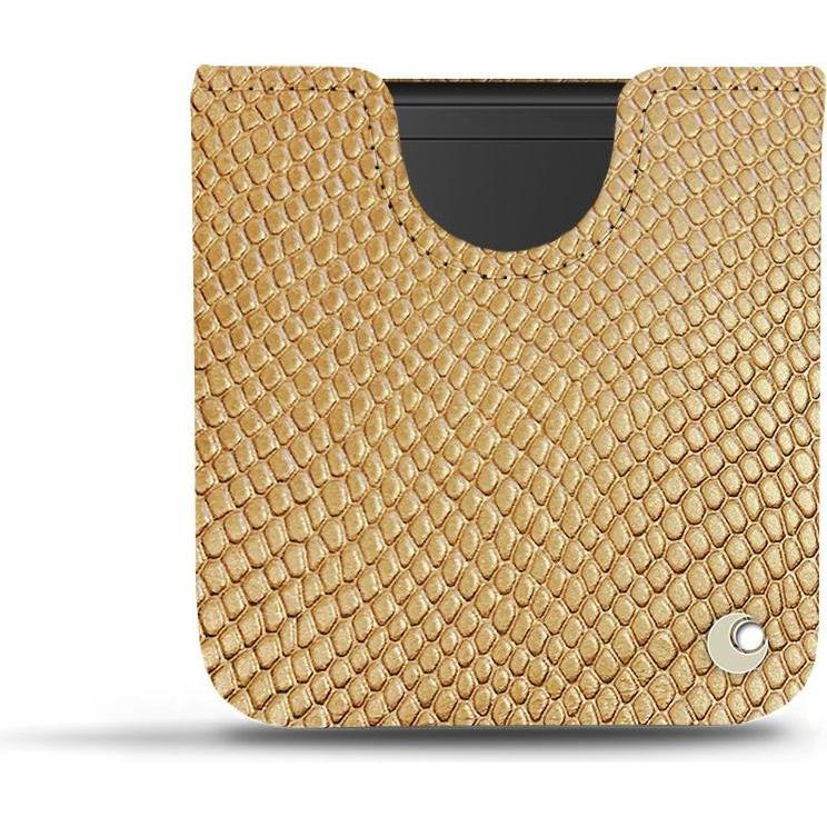 Noreve Lederschutzhülle (Samsung Galaxy Z Flip), Smartphone Hülle, Beige