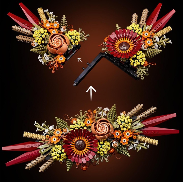 Actual product image LEGO Dried flower arrangement (10314, LEGO Icons, LEGO Botanical)