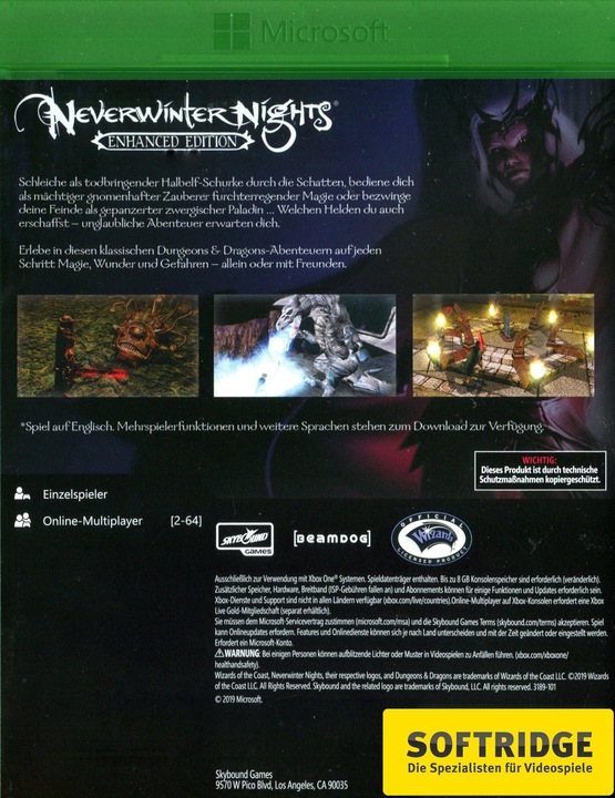 Produktbild Skybound Neverwinter Nights Enhanced Edition (Xbox One X, Xbox Series X, DE)