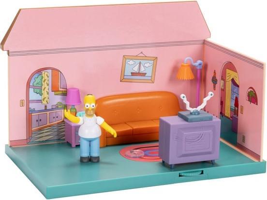Jakks Pacific Simpsons Minifiguren Spielset Wohnzimmer