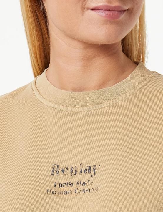 Produktbild Replay Dames W3661 Sweatshirt, 145 Sahara Sand, S (S)