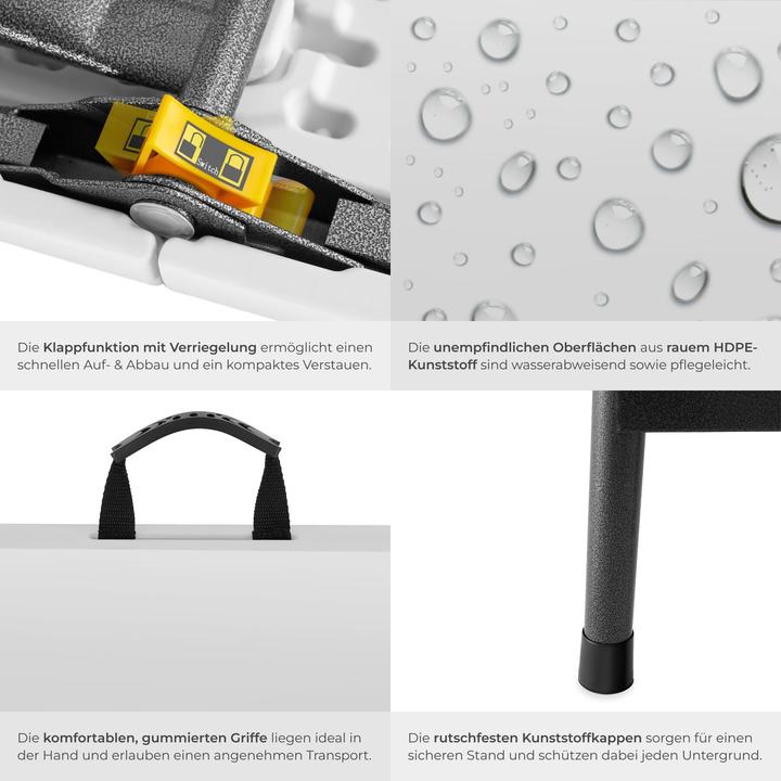 Actual product image tectake Dining table and bench set