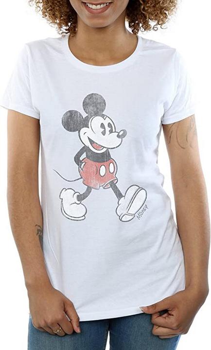 Image du produit Disney T-shirt en coton Walking Mickey Mouse pour femmes/femmes (L)