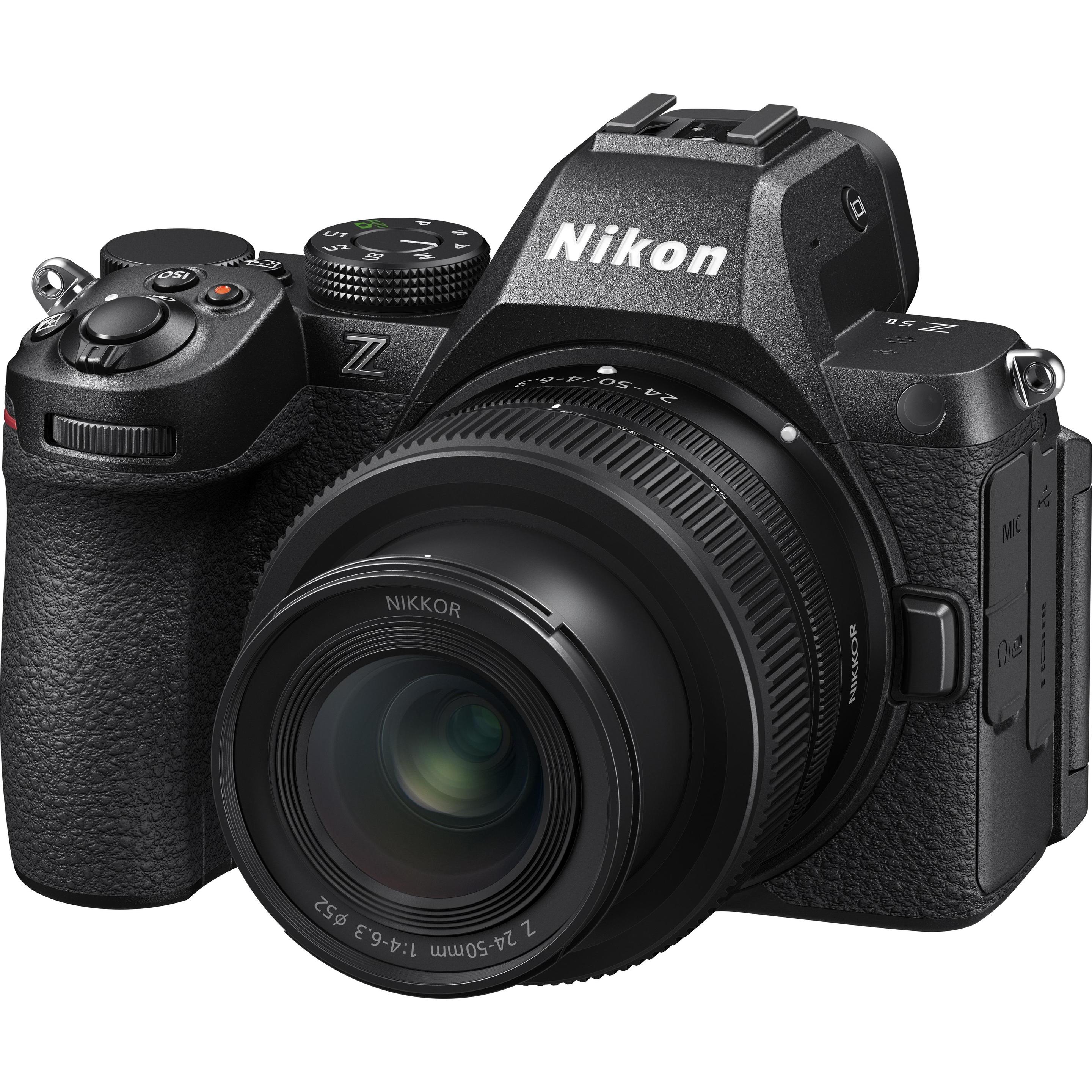 Nikon Z5II Kit Z 24-50 mm 1:4-6.3 (24 - 50 mm, 24.50 Mpx), Appareil photo, Noir