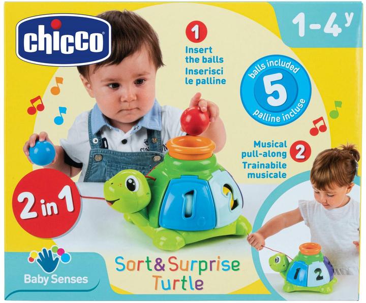 Produktbild Chicco Nachziehspielzeug Sortier-Schildkröte zum Ziehen