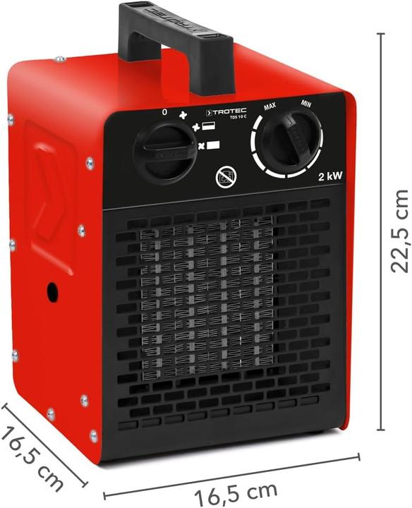 Actual product image Trotec Mobiler Heizlüfter TDS 10 C (2000 W)