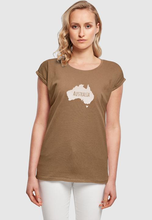 Produktbild Merchcode Ladies Australia X Extended Shoulder Tee - 116405 (L)