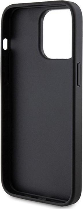 Actual product image Guess GUHCP15LG4GFGR iPhone 15 Pro 6.1" szary/grey hard case 4G Metal Gold Logo (Apple iPhone 15 Pro)