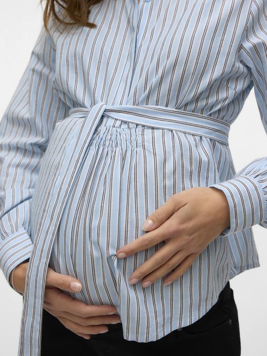 Immagine prodotto Mamalicious Normal geschnitten Hemdkragen Ärmelbündchen mit Knopf Schmale Ärmel Hemd Hemd (L)