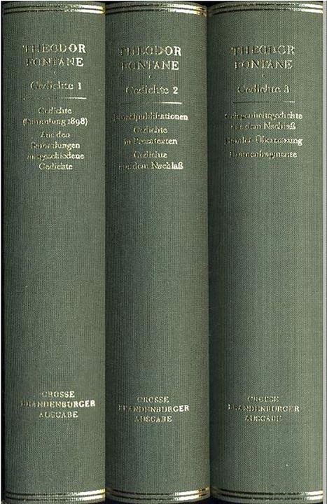 Produktbild Gedichte (Deutsch, Theodor Fontane, 1995)