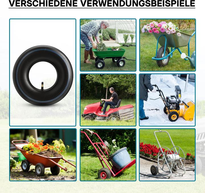 Produktbild Wiltec Schlauch Luftschlauch Rasenmäherreifen TR13 13x5.00-6 Rasentraktor Aufsitzmäher (Rasentraktor, Gartenmaschinen Ersatzteile)