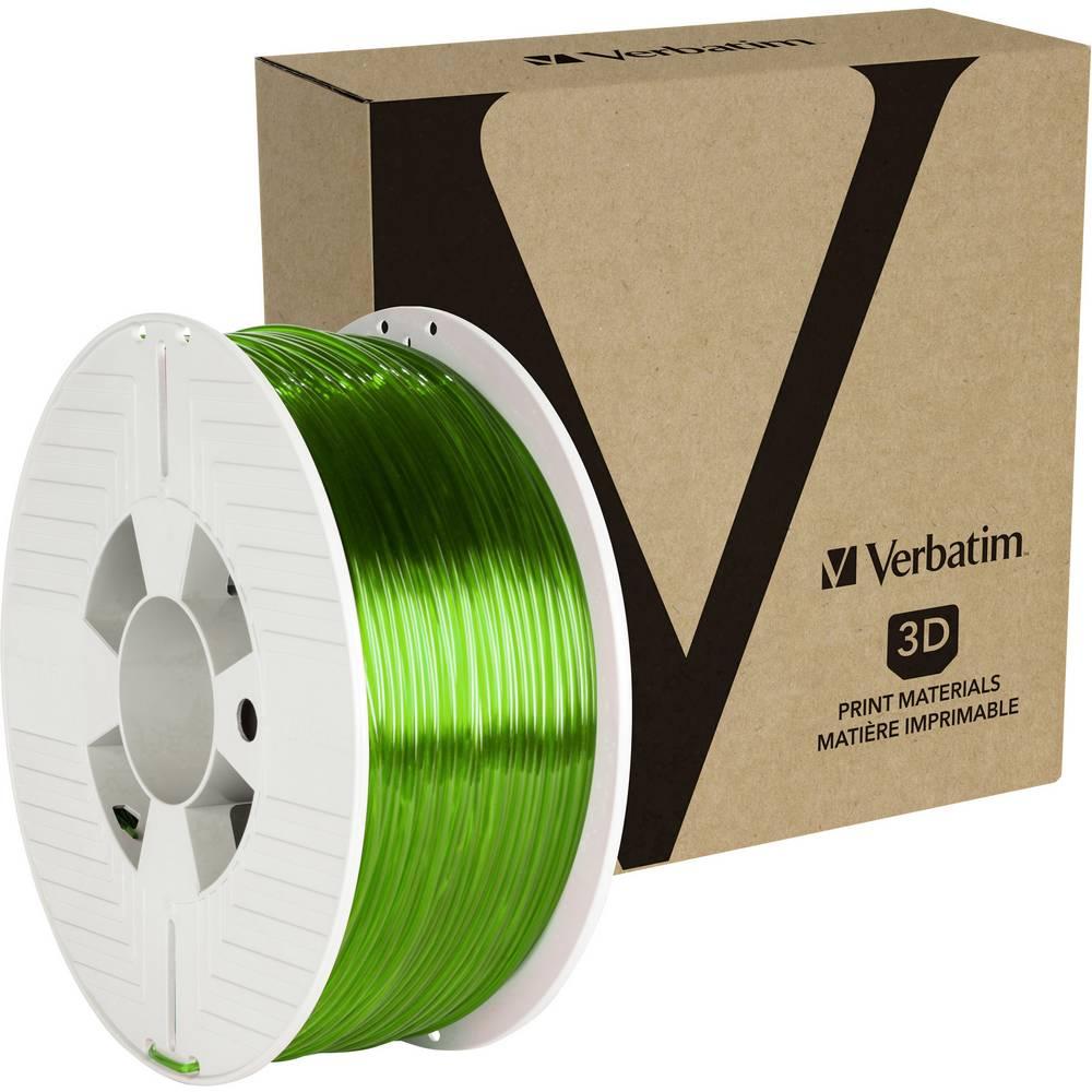 Thumbnail - Verbatim Durchsichtig grün - 1 kg - PTEG-Filament (3D) (PETG, 2.85 mm, 1000 g, Grün), 3D Filament, Grün