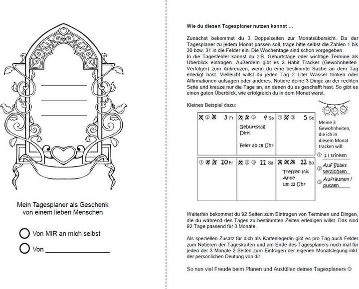 Image du produit Agenda journalier non daté A5 pour le tirage des cartes journalières et les rendez-vous (A5, 1 jour / 1 page)