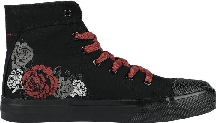 Image du produit Black Premium Sneaker With Rose and Skull Print (37)