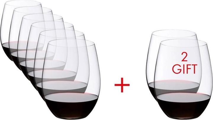 Produktbild Riedel O Cabernet/ Merlot - Buy 8 Pay 6 (60 cl, 8 Gläser, Rotweingläser)