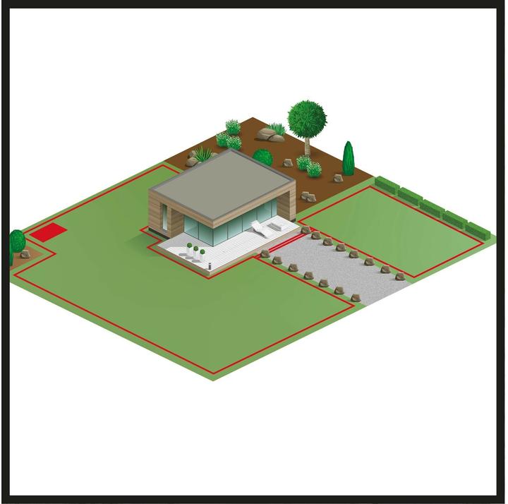 Produktbild Einhell Freelexo 500 LCD BT+ (500 m², Begrenzungskabel)