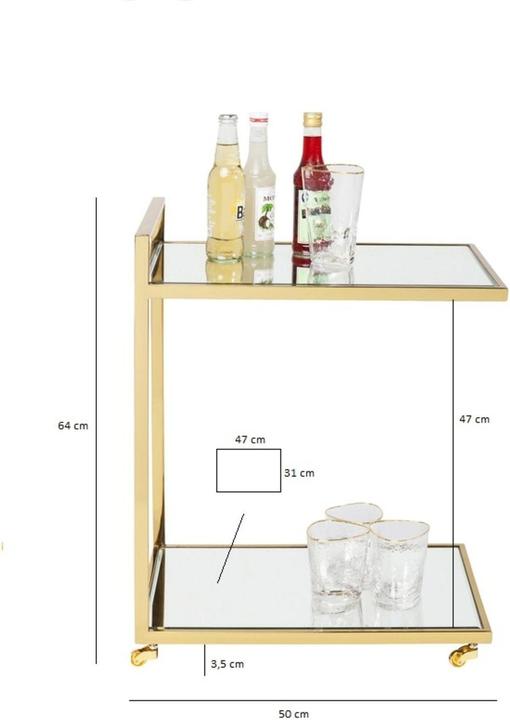 Image du produit Kare Design Desserte Classy doré