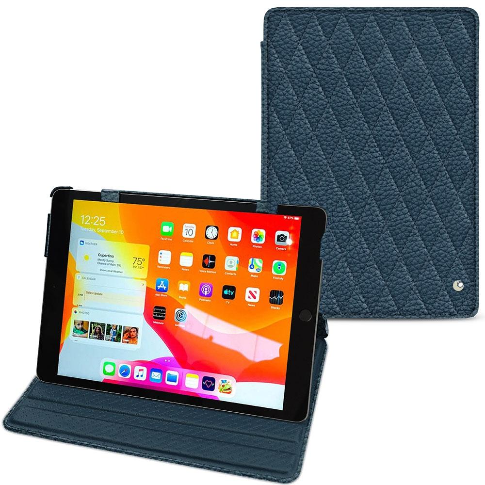 Noreve Lederschutzhülle horizontal (iPad 10.2 2019), Tablet Hülle, Blau